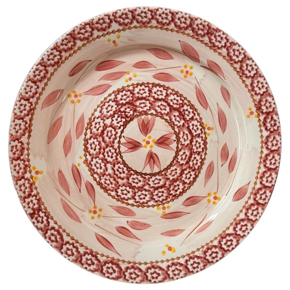 TempTations By Tara Old World Collection Cranberry Salad Plates 8" Set Of 4 Red - Picture 2 of 10